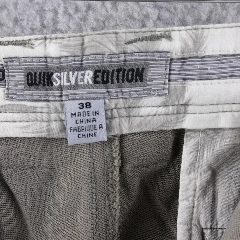 Quiksilver Edition Mens‎ Cargo Pants Khaki Utility Pockets Size 38 Baggy Y2K